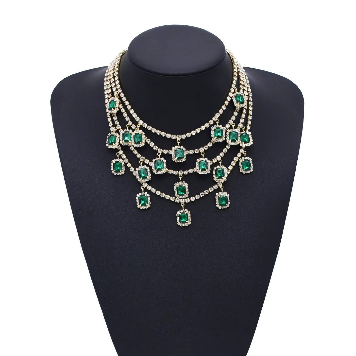 Multi-Layered Gold Plated Bohemian Style Necklace