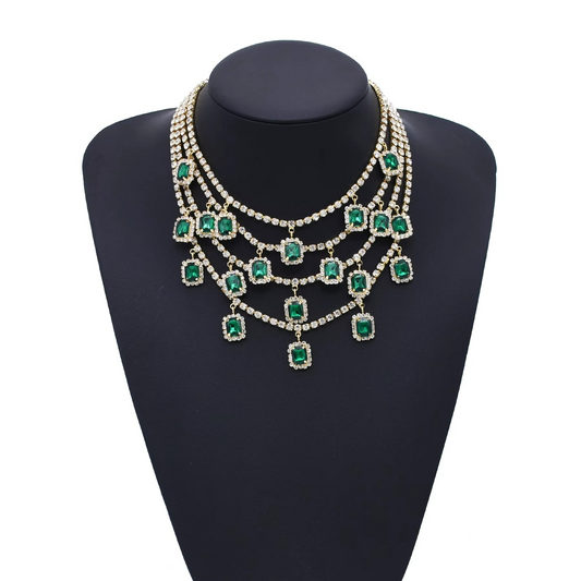 Multi-Layered Gold Plated Bohemian Style Necklace