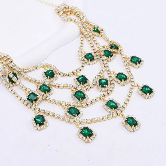 Multi-Layered Gold Plated Bohemian Style Necklace