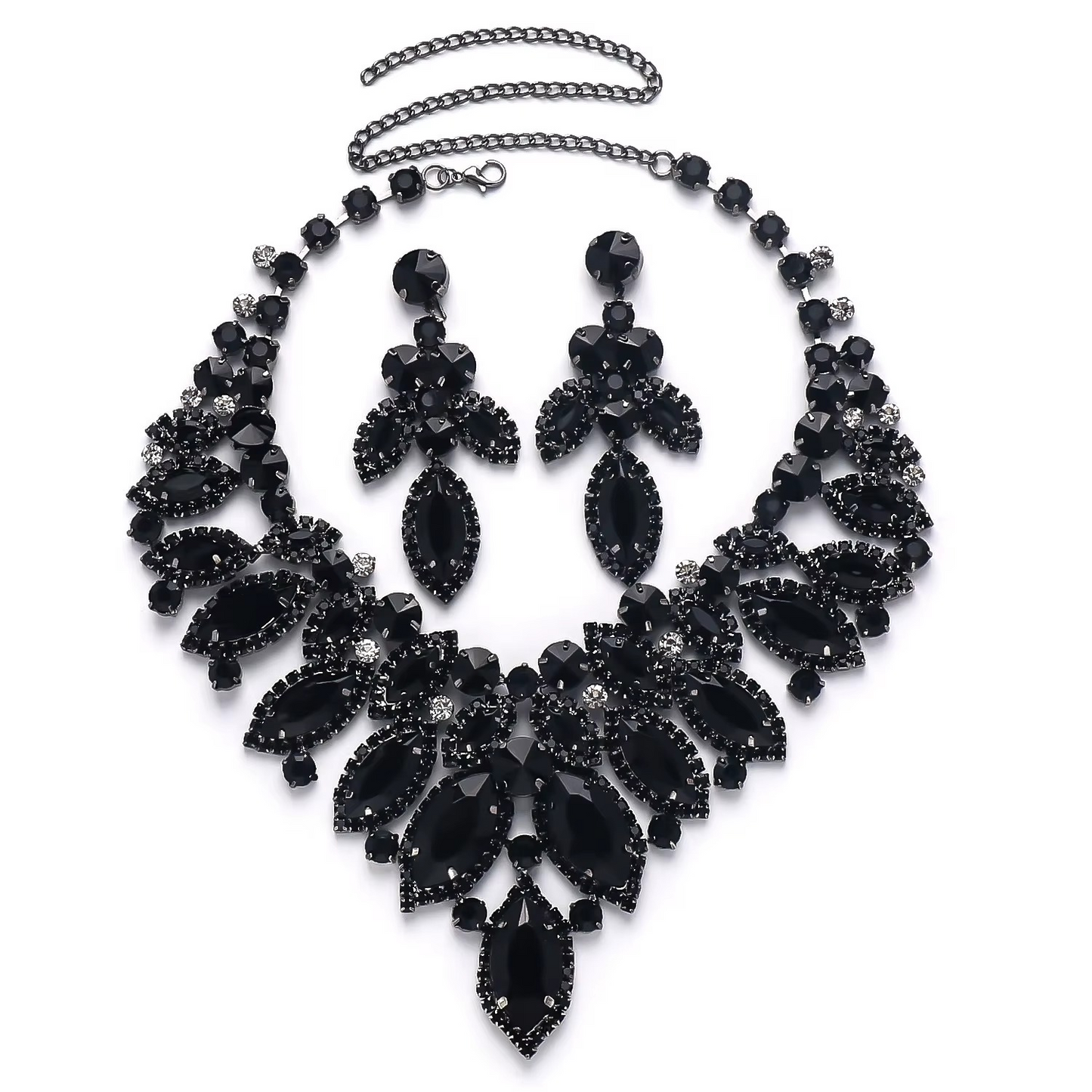 Best Seller 2025 Bridal Rhinestone Necklaces Wedding Jewelry Sets for Women Fashion