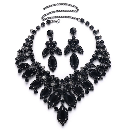 Best Seller 2025 Bridal Rhinestone Necklaces Wedding Jewelry Sets for Women Fashion